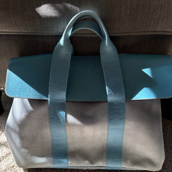 Hermes Valparaiso Toile Handbag Authentic - Picture 1 of 7